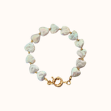 Natural Pearl Hearts Bracelet