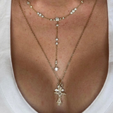 Crystal Y-Chain Necklace
