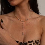 Crystal Y-Chain Necklace