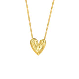 BB Heart Necklace | Gold