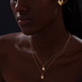 BB Heart Stud Earrings | Gold