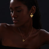 BB Heart Drop Earrings | Gold