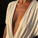 Aqua Water Drop Necklace