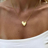 BB Heart Necklace | Gold