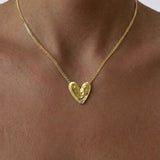 BB Heart Necklace | Gold