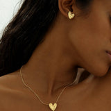 BB Heart Necklace | Gold