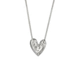 BB Heart Necklace | Silver
