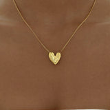 BB Heart Necklace | Gold