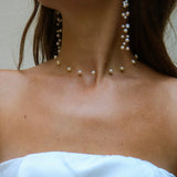 Floating Natural Pearl Earrings