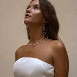 Floating Natural Pearl Earrings