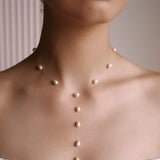 Floating Pearls Y-Shape Necklace