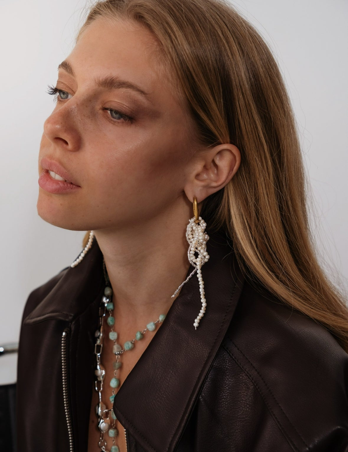 Freshwater Pearl Knot Earrings