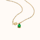 Birthstone Name Necklace