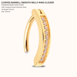 Crystal Hinge Belly Ring