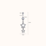 Falling Stars Belly Ring