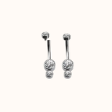 Twin Crystal Belly Ring