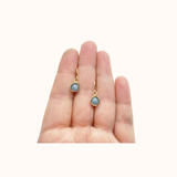Aqua Drop Earrings