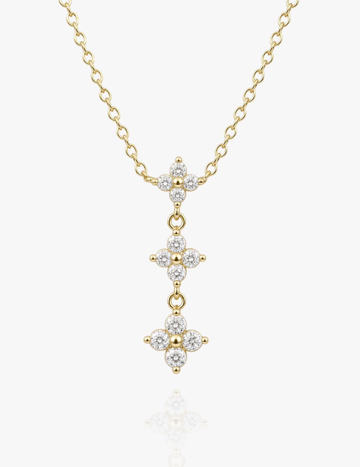 Clover Trio Sterling Silver Necklace