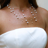 Invisible Effect Natural Pearls Necklace