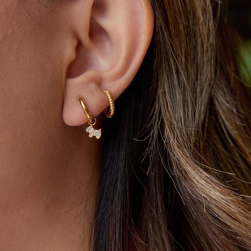 Mini Twisted Hoop Earrings