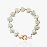 Natural Pearl Hearts Bracelet