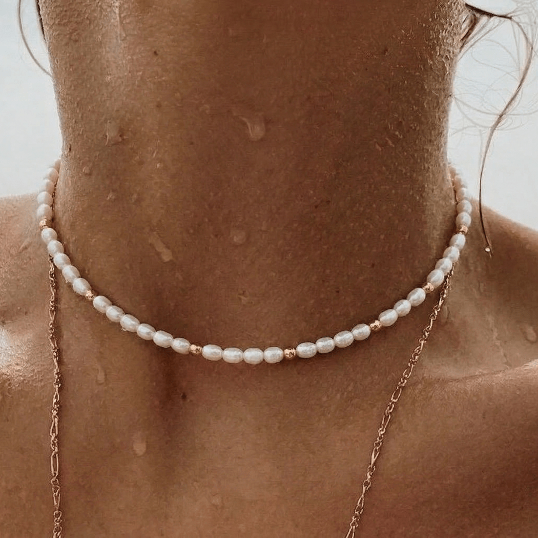 Pearl & Gold Choker