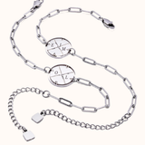 Engraved Compass Bracelet