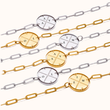 Engraved Compass Bracelet