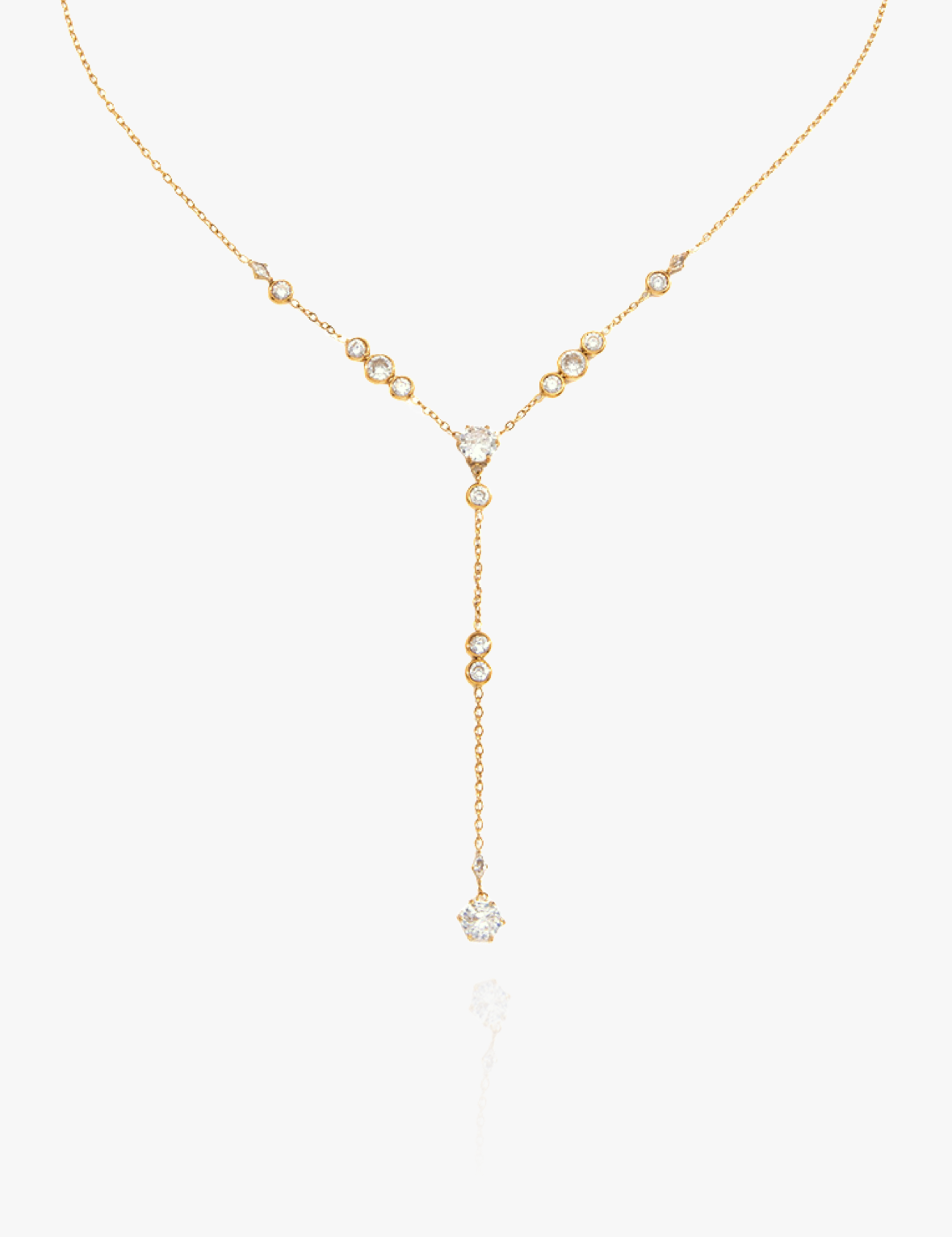 Stardust Y-Shape Necklace Sterling Silver