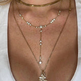 Stardust Y-Shape Necklace Sterling Silver