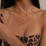 Stardust Y-Shape Necklace Sterling Silver