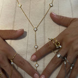 Y Shape Clover Necklace