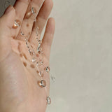 Double String Water Drop Earrings