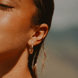 Drop Huggie Earrings