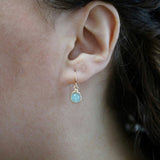 Aqua Drop Earrings